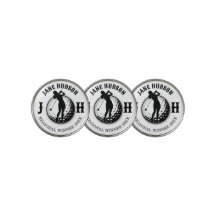 Elegante Custom Golf Monogram Design Golf Ball Mar