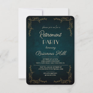 Elegante Custom Retirement Party Einladung