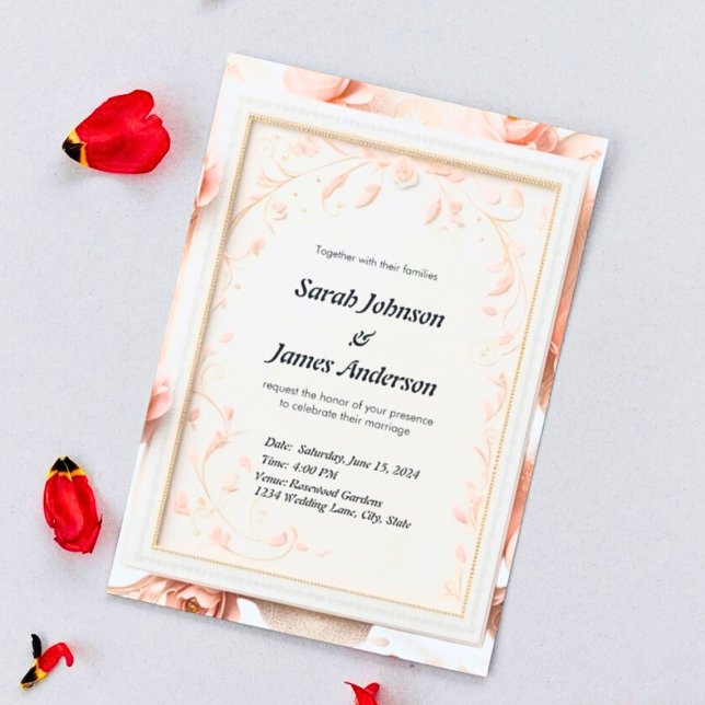 Elegante Custom Wedding Invitation Card (Von Creator hochgeladen)