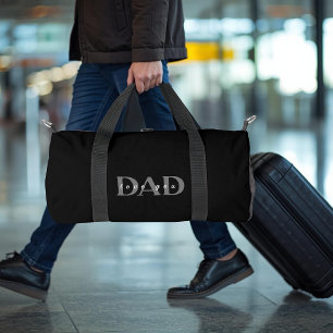 Elegante DAD Love You schwarze kleine Reisetasche Duffle Bag