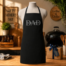 Elegante DAD Love You Schwarze Schürze