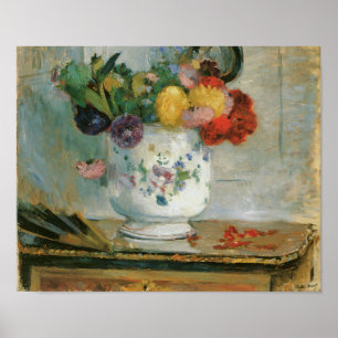 Elegante Dahlia Blume Künstlerische Printmedien Poster