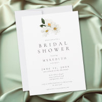 Elegante Daisy-Aquarell-Minimal-Hochzeitsdusche