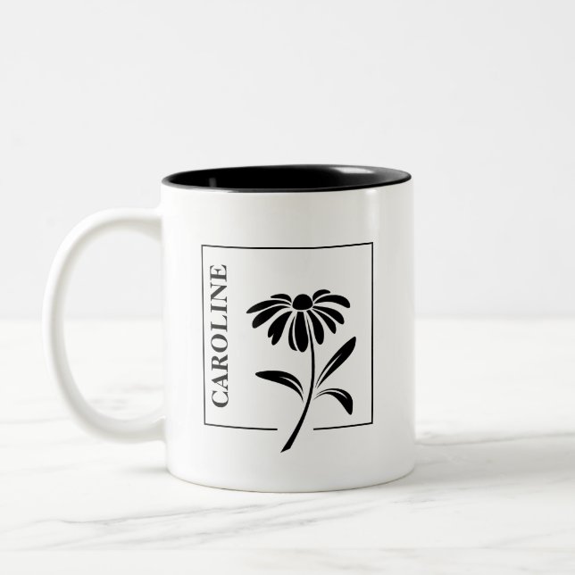 Elegante Daisy Tasse - Ein Personalisiertes Gesche (Links)
