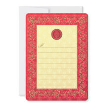 Elegante Damask Wedding - Einladung / Notecard