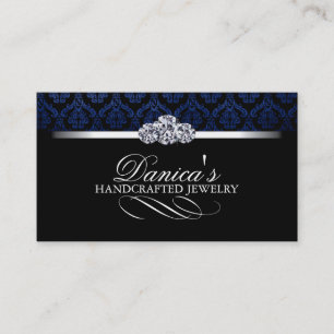 Elegante Damast-Visitenkarten Visitenkarte