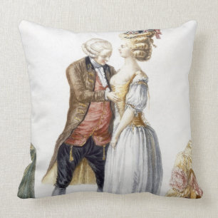 Elegante Dame an einer Installation mit ihrem Kissen