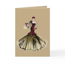 Elegante Dame in Gold