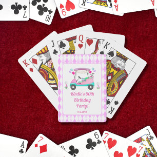 Elegante Damen-Golfparty-Spielkarten Spielkarten