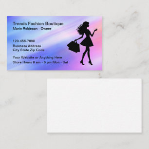 Elegante Damenmode-Boutique Visitenkarte