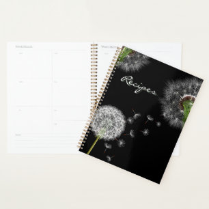 Elegante Dandelion-Rezeptbuch-Cover Planer