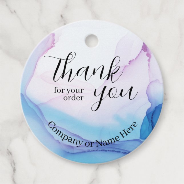 Elegante Dankbarkeit für Berufliche Business Water Geschenkanhänger (Vorderseite)