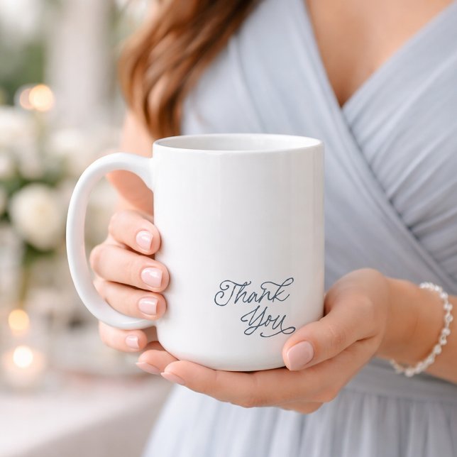 Elegante Danke-Hochzeitsgeschenktasse Kaffeetasse (Von Creator hochgeladen)