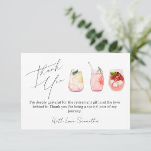 Elegante Dankeskarten für Ruhestandsgeschenke