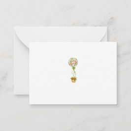 Elegante Dankeskkarte zur Babyparty Hello Baby Mitteilungskarte