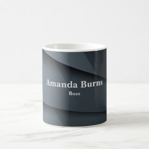Elegante Dark Gray Business-Tasse Kaffeetasse