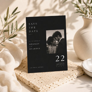 Elegante Datum-Spotlight Save The Date Karte.