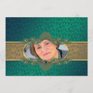 elegante dekorative Fotoeinladungen des 52. Einladung