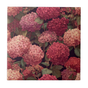 Elegante dekorative Hydrangeas-Fliesen für das Bad Fliese