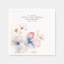 Elegante Delikate Blume Serviette