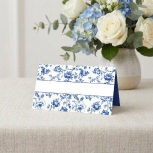 Elegante Delsoftware Floral Style Border Name Platzkarte