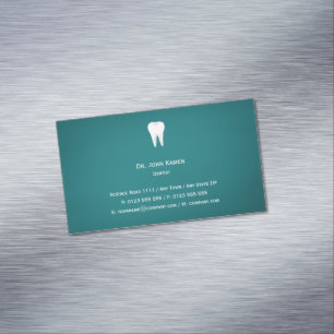 Elegante Dental Aqua Business Card Magnetische Visitenkarte