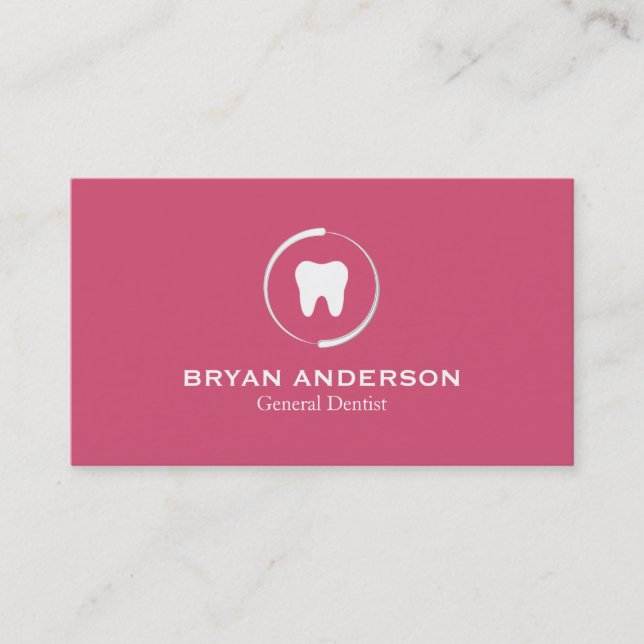 Elegante Dental Business Card Visitenkarte (Vorderseite)