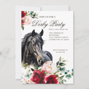 Elegante Derby-Party  Einladung