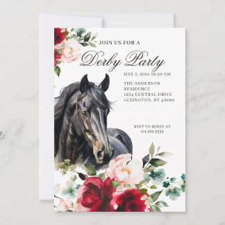 Elegante Derby-Party Einladung