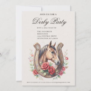 Elegante Derby-Party Einladung