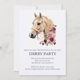 Elegante Derby-Party-Einladung mit Pferdeabbildung Einladung