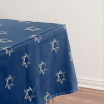 Elegante Design Muster Imitate Silver Stars Blau