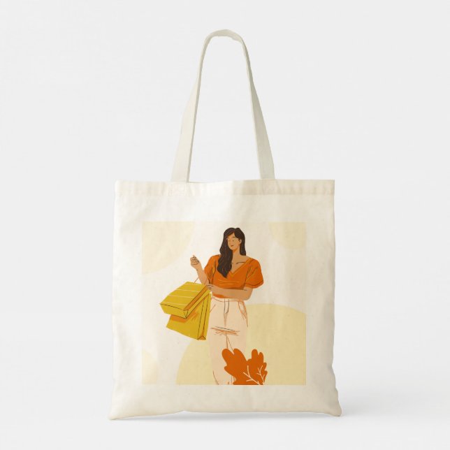 Elegante Design Tote Bag - Stilvoll und vielseitig Tragetasche (Rückseite)