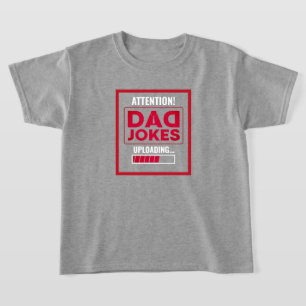 Elegante Designwarnung! Vater Jokes Loading T-Shirt