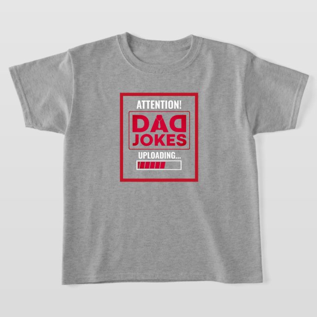 Elegante Designwarnung! Vater Jokes Loading T-Shirt (Ablage )