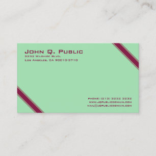 Elegante Diagonal Stripes Visitenkarte