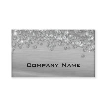 Elegante Diamant-Appell-Silber-Geschäftskarte