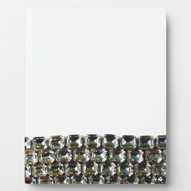 Elegante Diamanten-Edelsteine Fotoplatte (Vorderseite)