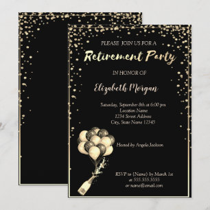 Elegante Diamantenrahmen, Ballons, Party für die A Einladung