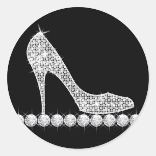 Elegante Diamond High Heel Sticker