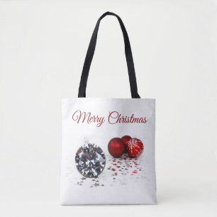 Elegante Diamond und Rote Weihnachtsschmuck