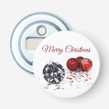 Elegante Diamond und Rote Weihnachtsschmuck