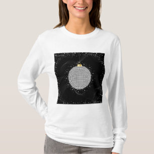 Elegante Disco-Kugel-Weihnachtsdekoration T-Shirt