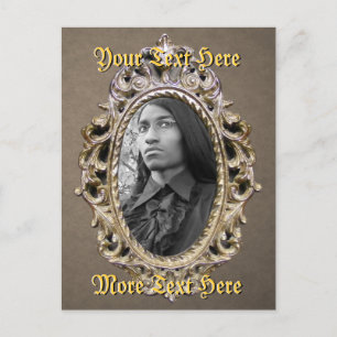 Elegante Doppelrahmen-Postkarte Postkarte