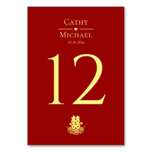 Elegante doppelte Zufriedenheit Rose Chinesische H Tischnummer