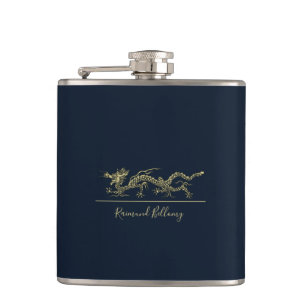 Elegante Drachnenflasche Flachmann