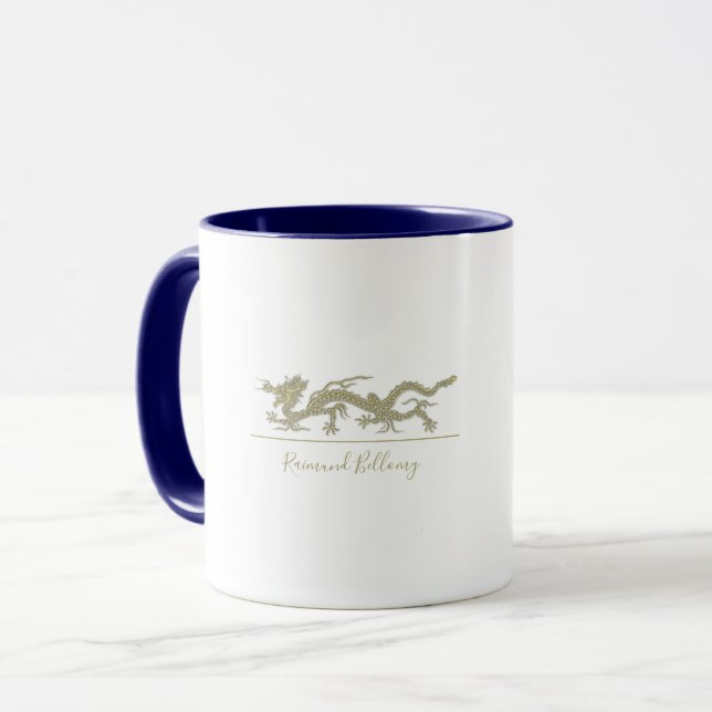 Elegante Dragon-Tasse Tasse (Vorderseite Links)