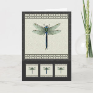 Elegante Dragonfly Feiertagskarte