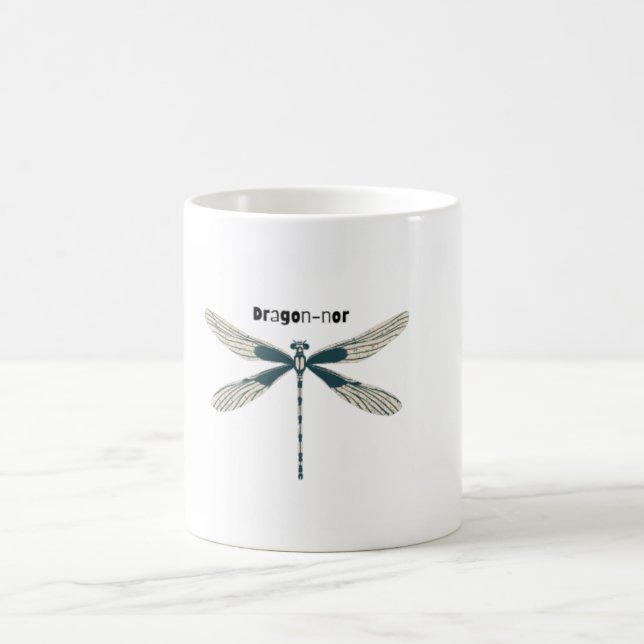 Elegante Dragonfly Tasse (Mittel)