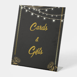 Elegante Dual Birthday Soiree Cards & Gifts Sockelschild
